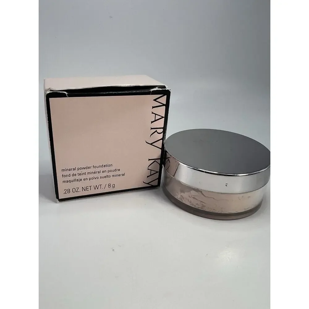 Mary Kay MINERAL POWDER FOUNDATION Ivory 0.5 .28 oz New In Box Discontinued